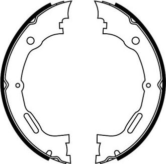 ABE CRM010ABE - Brake Shoe Set, parking brake www.parts5.com