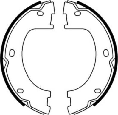 ABE CRM015ABE - Brake Shoe Set, parking brake parts5.com