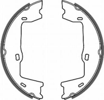 ABE CRX000ABE - Set saboti frana, frana de mana www.parts5.com