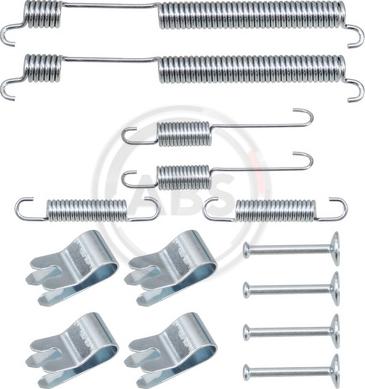 A.B.S. 0053Q - Set accesorii, sabot de frana www.parts5.com