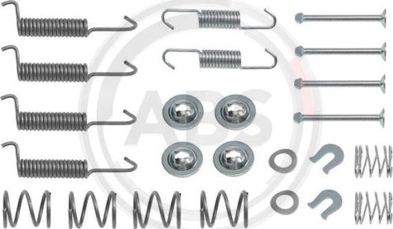 A.B.S. 0016Q - Accessory Kit, parking brake shoes www.parts5.com