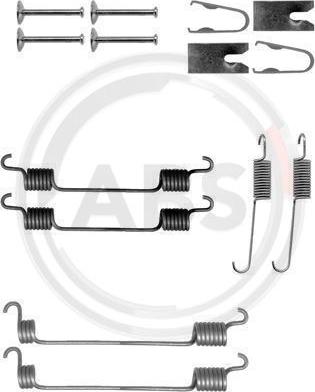 A.B.S. 0797Q - Set accesorii, sabot de frana www.parts5.com