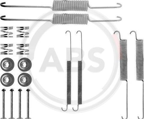 A.B.S. 0758Q - Set accesorii, sabot de frana www.parts5.com