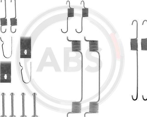 A.B.S. 0700Q - Accessory Kit, brake shoes parts5.com