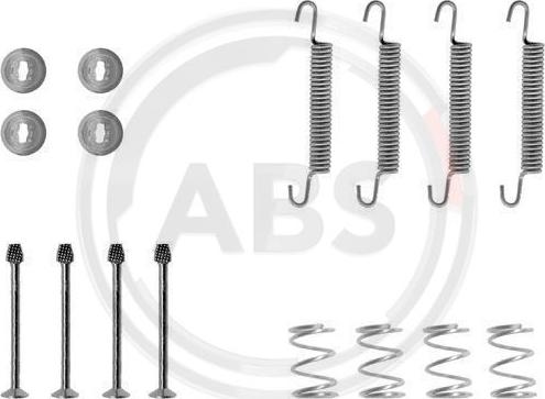 A.B.S. 0711Q - Sada príslużenstva čeľustí parkovacej brzdy www.parts5.com