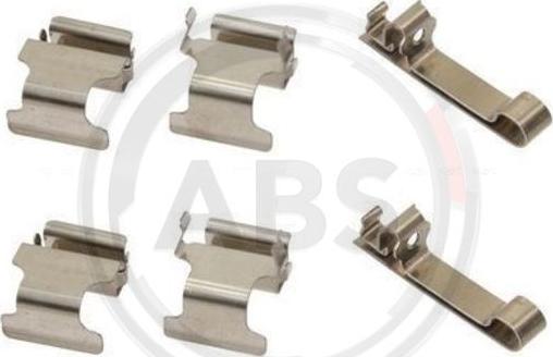 A.B.S. 1604Q - Set accesorii, placute frana www.parts5.com