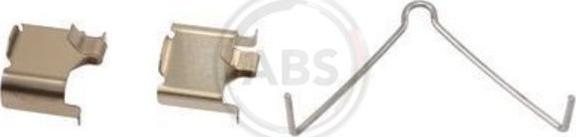 A.B.S. 1166Q - Set accesorii, placute frana www.parts5.com