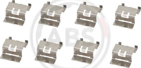 A.B.S. 1877Q - Set accesorii, placute frana www.parts5.com