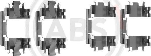 A.B.S. 1257Q - Set accesorii, placute frana www.parts5.com