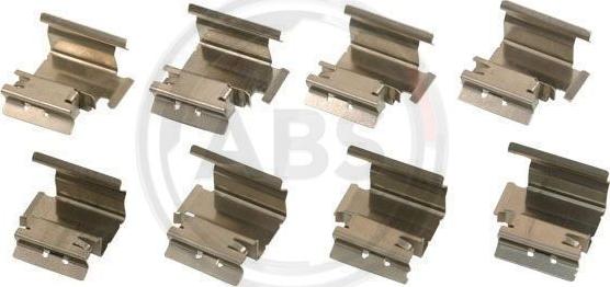 A.B.S. 1218Q - Set accesorii, placute frana www.parts5.com