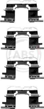 A.B.S. 1227Q - Set accesorii, placute frana www.parts5.com