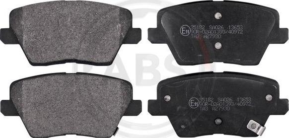 A.B.S. 35182 - Brake Pad Set, disc brake www.parts5.com