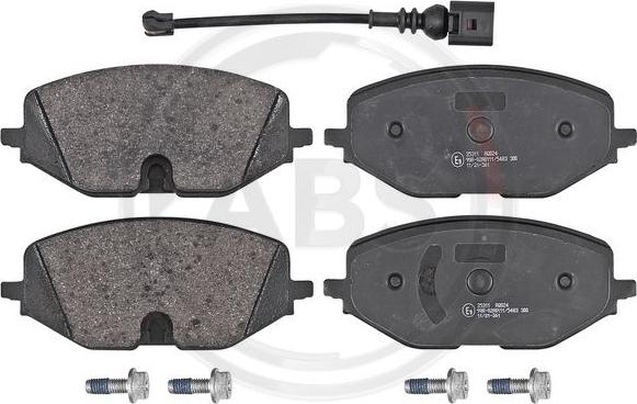 A.B.S. 35311 - Brake Pad Set, disc brake www.parts5.com