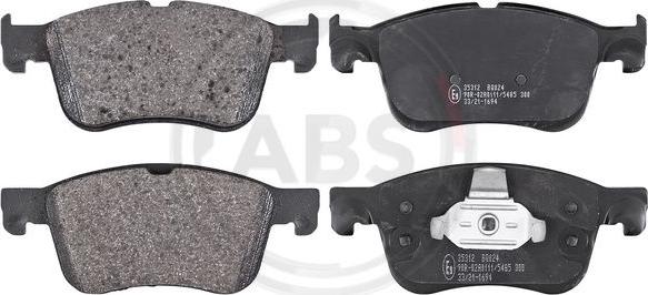 A.B.S. 35312 - Brake Pad Set, disc brake www.parts5.com