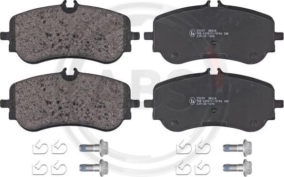 A.B.S. 35259 - Brake Pad Set, disc brake www.parts5.com