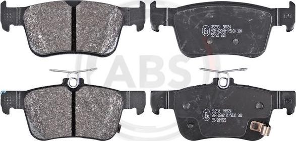 A.B.S. 35253 - Fékbetétkészlet, tárcsafék www.parts5.com