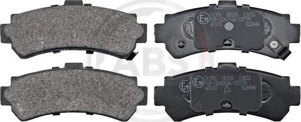 A.B.S. 36956 - Set placute frana,frana disc www.parts5.com