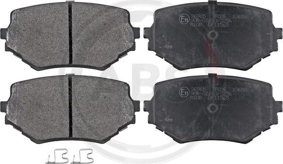 A.B.S. 36965 - Brake Pad Set, disc brake www.parts5.com