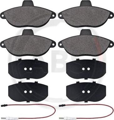 A.B.S. 36911 - Brake Pad Set, disc brake www.parts5.com