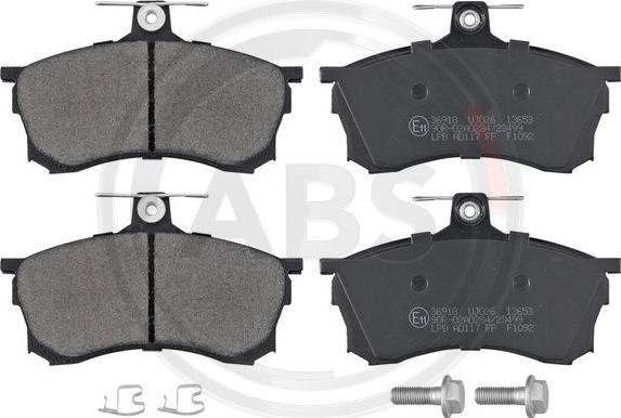 A.B.S. 36918 - Set placute frana,frana disc www.parts5.com