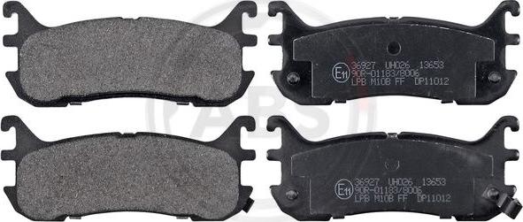 A.B.S. 36927 - Brake Pad Set, disc brake www.parts5.com