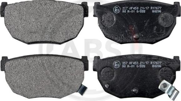 A.B.S. 36586/1 - Brake Pad Set, disc brake www.parts5.com