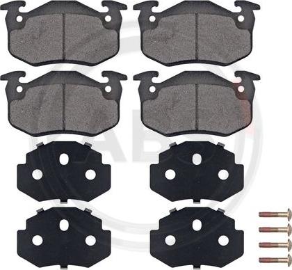 A.B.S. 36580 - Brake Pad Set, disc brake www.parts5.com