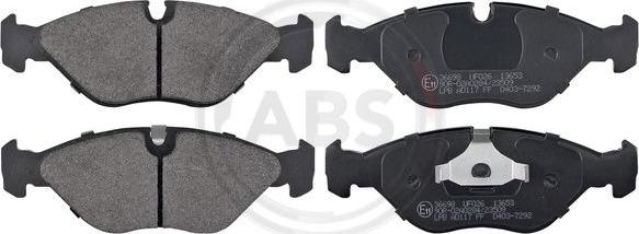 A.B.S. 36698 - Brake Pad Set, disc brake www.parts5.com