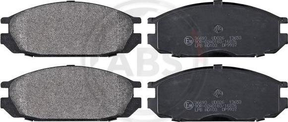 A.B.S. 36693 - Brake Pad Set, disc brake parts5.com