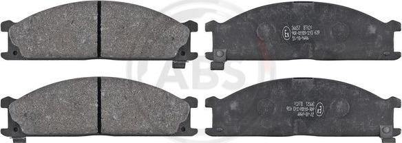 A.B.S. 36657 - Set placute frana,frana disc www.parts5.com