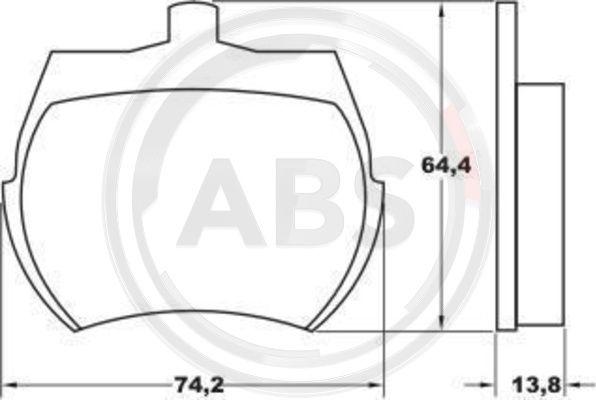 A.B.S. 36011 - Juego de pastillas de freno www.parts5.com