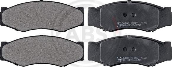 A.B.S. 36168 - Brake Pad Set, disc brake www.parts5.com