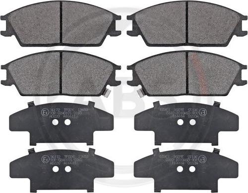 A.B.S. 36172 - Brake Pad Set, disc brake www.parts5.com