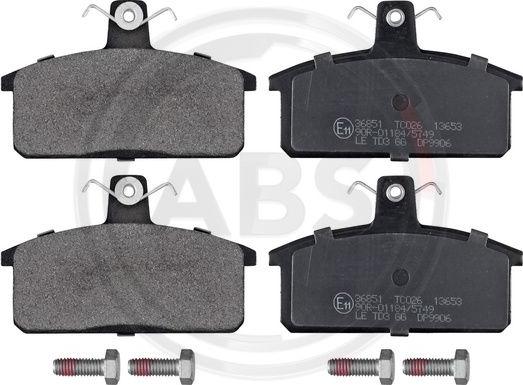 A.B.S. 36851 - Set placute frana,frana disc www.parts5.com