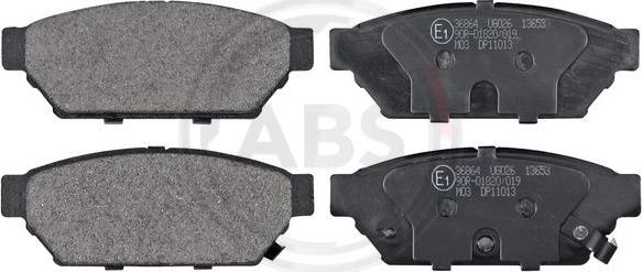 A.B.S. 36864 - Set placute frana,frana disc www.parts5.com