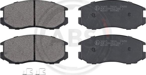 A.B.S. 36865 - Brake Pad Set, disc brake www.parts5.com