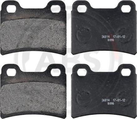 A.B.S. 36814 - Set placute frana,frana disc www.parts5.com