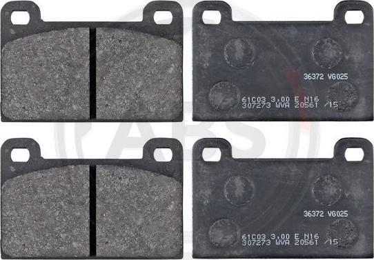 A.B.S. 36372 - Brake Pad Set, disc brake www.parts5.com