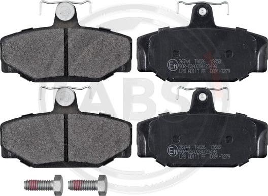 A.B.S. 36744 - Set placute frana,frana disc www.parts5.com