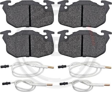 A.B.S. 36766 - Brake Pad Set, disc brake www.parts5.com