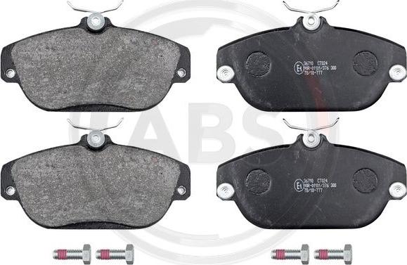 A.B.S. 36710 - Set placute frana,frana disc www.parts5.com