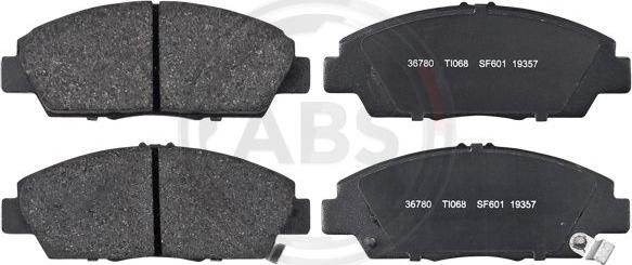 A.B.S. 36780 - Sada brzdových destiček, kotoučová brzda www.parts5.com