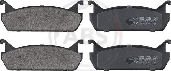 A.B.S. 36723 - Brake Pad Set, disc brake www.parts5.com