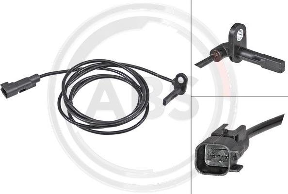 A.B.S. 30196 - Sensor, wheel speed www.parts5.com