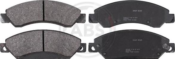 A.B.S. 38429 - Brake Pad Set, disc brake www.parts5.com