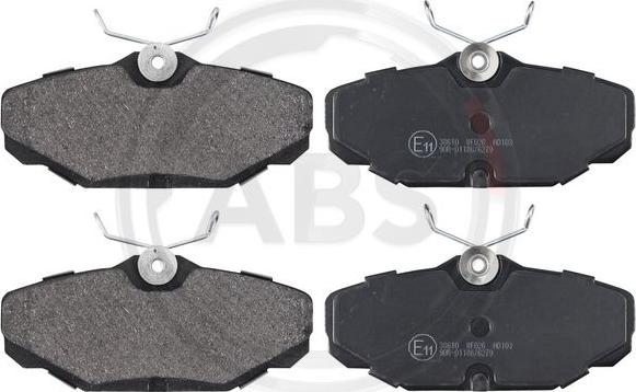 A.B.S. 38610 - Brake Pad Set, disc brake www.parts5.com