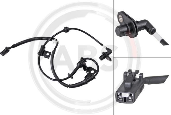 A.B.S. 32155 - Sensor, wheel speed www.parts5.com