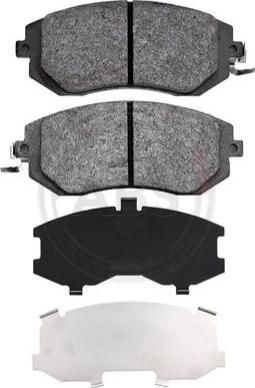 A.B.S. 37998 - Brake Pad Set, disc brake www.parts5.com