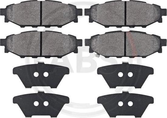 A.B.S. 37499 - Brake Pad Set, disc brake www.parts5.com