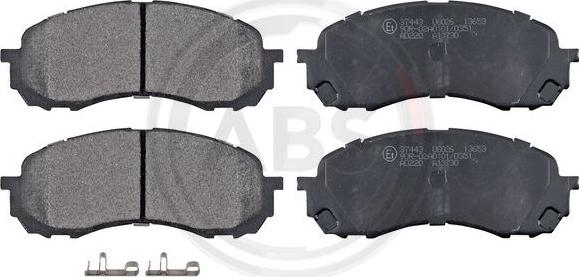 A.B.S. 37443 - Sada brzdových destiček, kotoučová brzda www.parts5.com